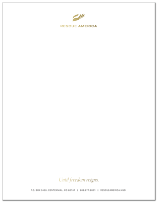 Rescue Amercia Letterhead